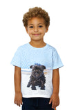 Kids Quirky Schnauzer Poolside