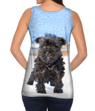 Quirky Schnauzer Poolside