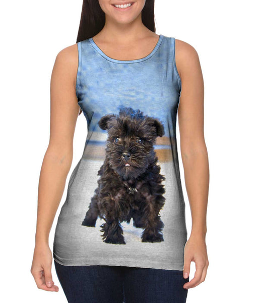 Quirky Schnauzer Poolside&nbsp;Womens Tank Top