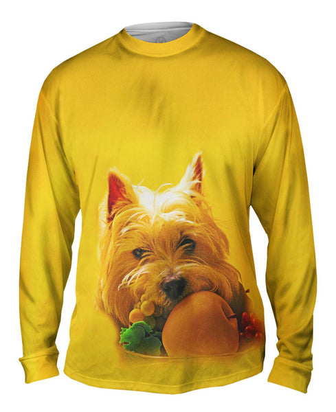 Fruitful White Terrier&nbsp;Mens Long Sleeve