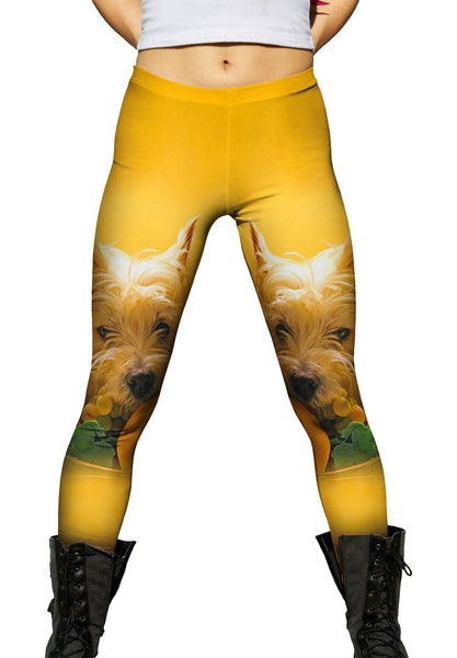 Fruitful White Terrier&nbsp;Womens Leggings