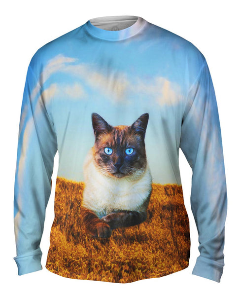 Blue Eyed Cat For President&nbsp;Mens Long Sleeve