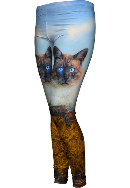 Blue Eyed Cat For President&nbsp;Womens Leggings