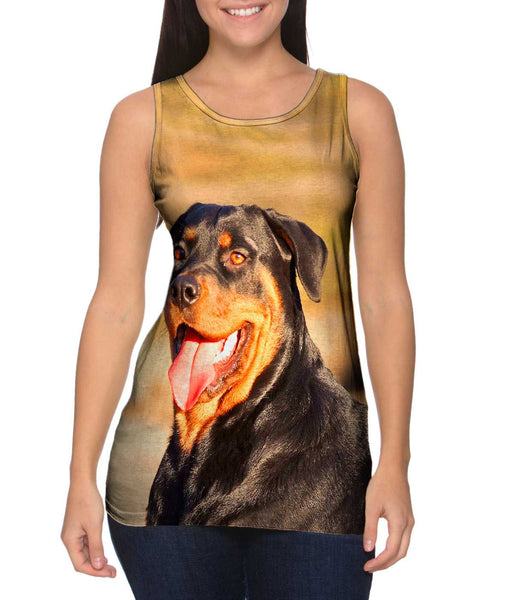 Rottweiler Smiling&nbsp;Womens Tank Top