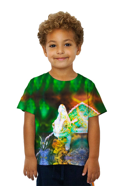 Kids Quiet Garden Chameleon Kids T-Shirt