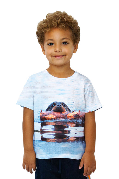 Kids Rottweiler Plays Beaver&nbsp;Kids T-Shirt