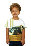 Kids Motionless Rottweiler Puppy Eyes