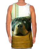 Motionless Rottweiler Puppy Eyes