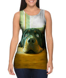 Motionless Rottweiler Puppy Eyes