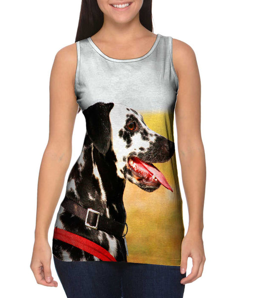 Fearless Dalmation In Field&nbsp;Womens Tank Top