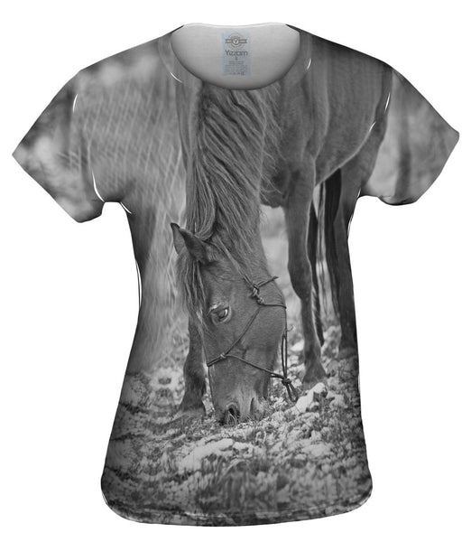 Winter Grazing Horse Womens Top