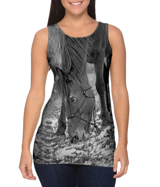 Winter Grazing Horse&nbsp;Womens Tank Top