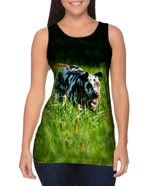 Dalmation On Hunt&nbsp;Womens Tank Top