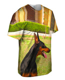 Joyous Doberman Pinscher