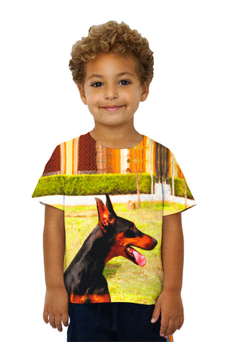 Kids Joyous Doberman Pinscher