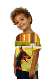 Kids Joyous Doberman Pinscher
