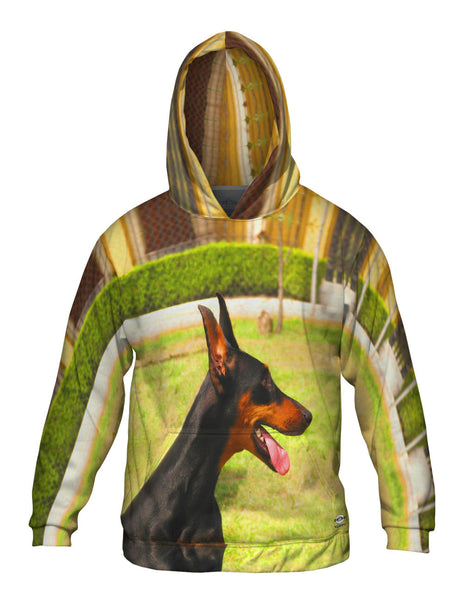 Joyous Doberman Pinscher Mens Hoodie Sweater