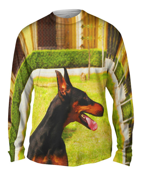Joyous Doberman Pinscher&nbsp;Mens Long Sleeve