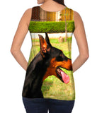 Joyous Doberman Pinscher