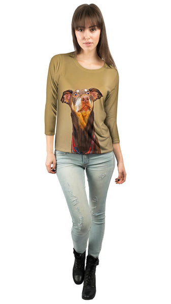 Is That Bacon Golden Doberman Pinscher&nbsp;Womens 3/4 Sleeve
