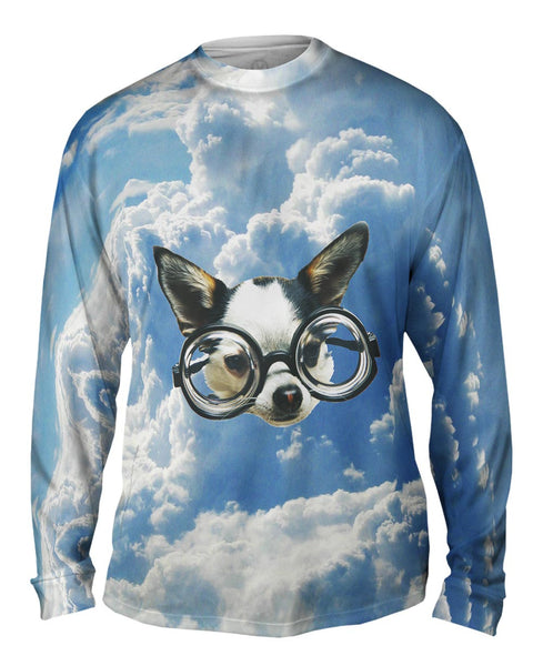 Flying Chihuahua&nbsp;Mens Long Sleeve