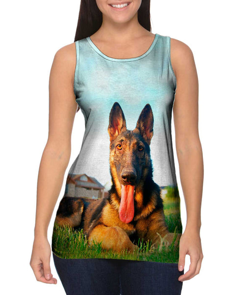 German Shepherd At Home&nbsp;Womens Tank Top