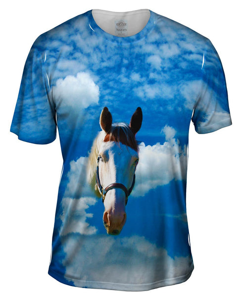 Homely White Horse&nbsp;Mens T-Shirt