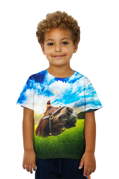 Kids Closeup Horse&nbsp;Kids T-Shirt