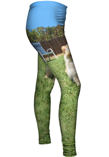 Perfect Backyard Pomeranian&nbsp;Womens Leggings