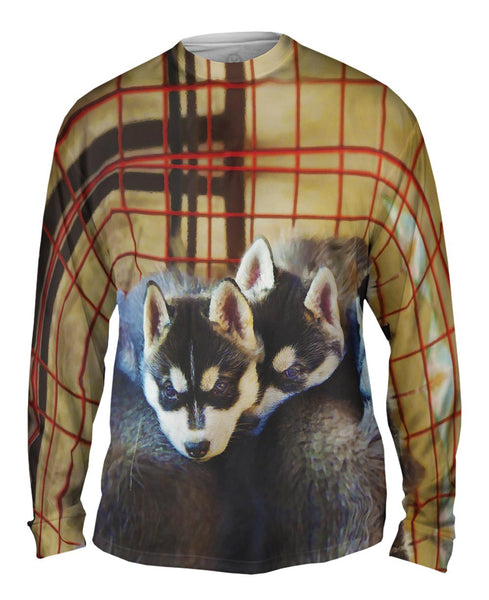 Baby Wolves Cuddle&nbsp;Mens Long Sleeve