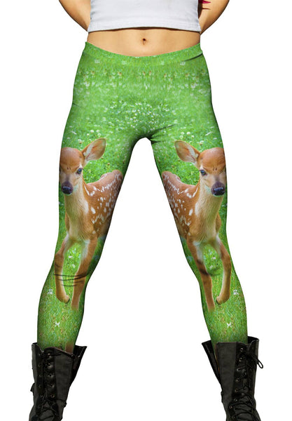Sure Footed Young Deer&nbsp;Womens Leggings
