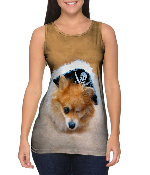 Pomeranian Pirate&nbsp;Womens Tank Top
