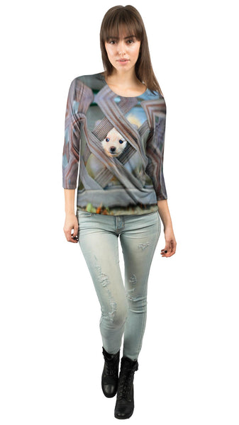 Great Pomeranian Escape&nbsp;Womens 3/4 Sleeve