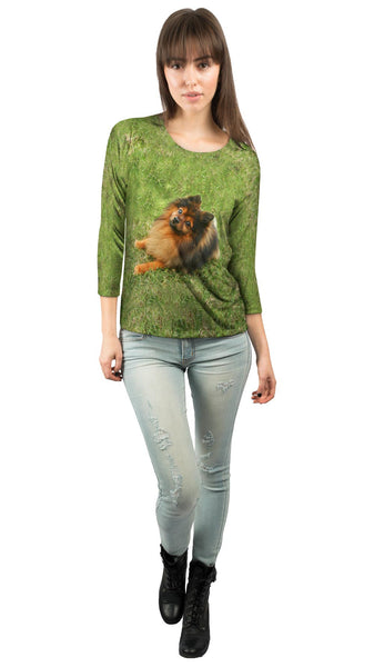 Obedient Pomeranian&nbsp;Womens 3/4 Sleeve
