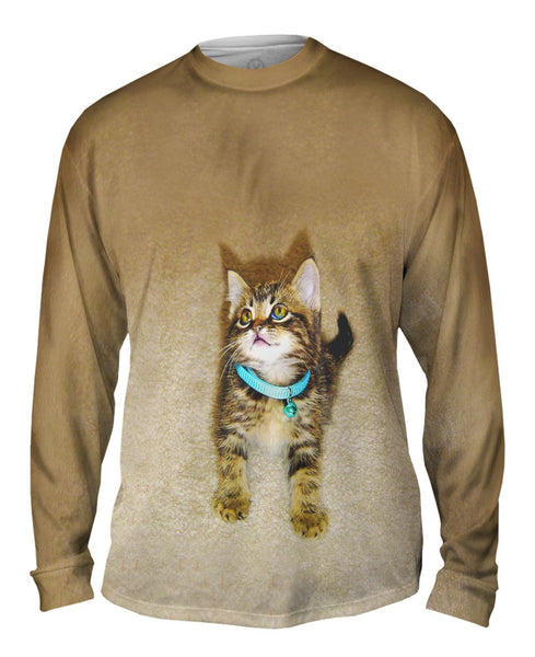 Tireless Kitty Cat Mens Long Sleeve