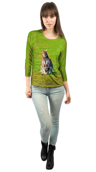 Devoted Mom Kangaroo&nbsp;Womens 3/4 Sleeve