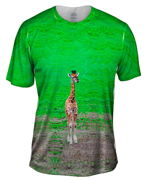 Tender Giraffe Mens T-Shirt