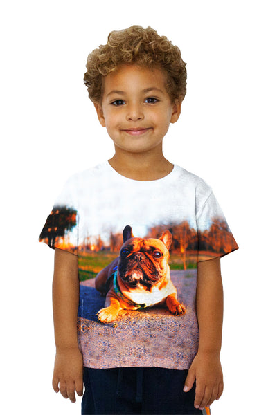 Kids Thundering French Bulldog Kids T-Shirt