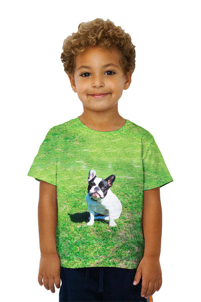 Kids Sophisticated French Bulldog Kids T-Shirt