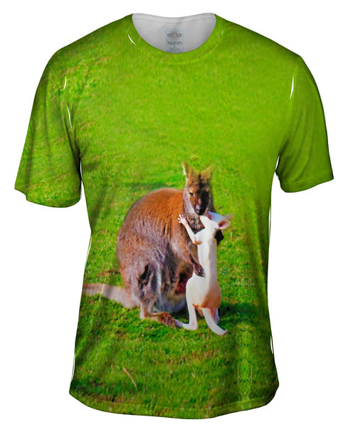 Kissing Kangaroo Mens T-Shirt