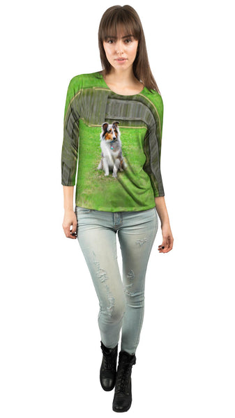 Spirited Sheltie&nbsp;Womens 3/4 Sleeve