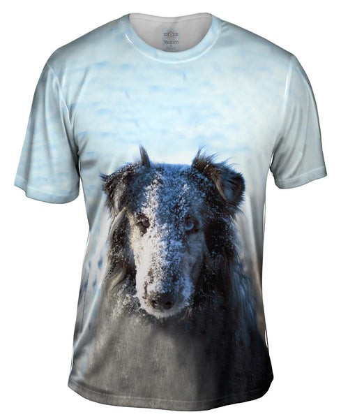 Snow Face Sheltie Mens T-Shirt