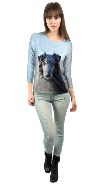 Snow Face Sheltie&nbsp;Womens 3/4 Sleeve