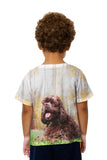 Kids Cockerspaniel In Woods