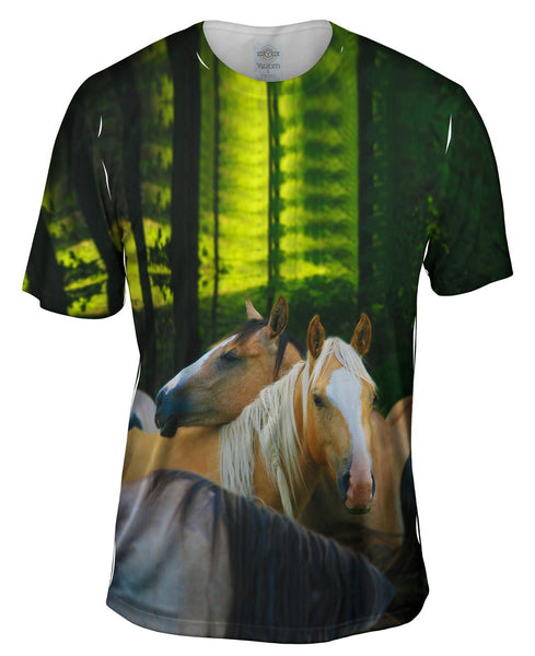 Horse Herd Mens T-Shirt
