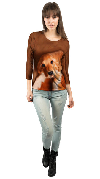 Kindly Golden Cocker Spaniel&nbsp;Womens 3/4 Sleeve