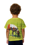 Kids Baby And Mama Horse