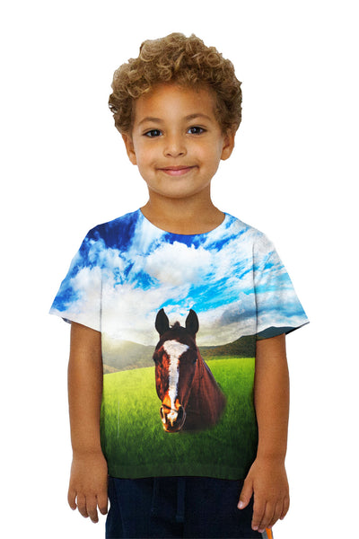 Kids Portrait Horse&nbsp;Kids T-Shirt