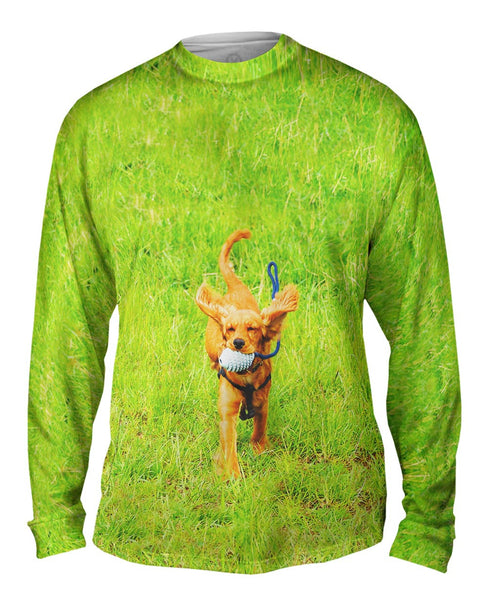Excited Cocker Spaniel&nbsp;Mens Long Sleeve