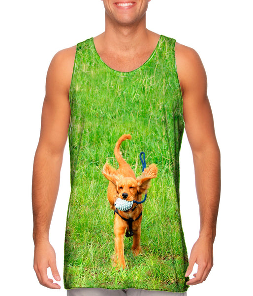 Excited Cocker Spaniel&nbsp;Mens Tank Top